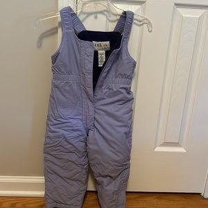 L.L. Beans Girls Insulated Snow Bibs Sz 4T